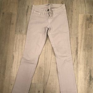 J Brand skinny twill jeans in grey